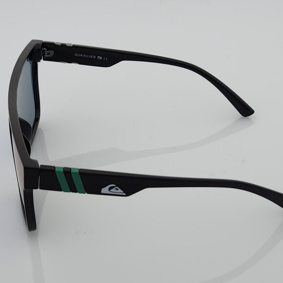 Quiksilver Shield Sunglasses Black Frame Flash Blue-Purple Mirror Lens NEW - Picture 7 of 12